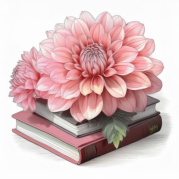 Dahlias on Books AI AGC 01