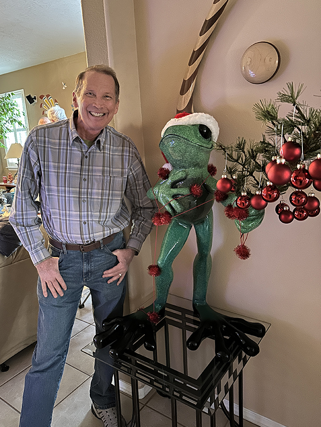 David Wimsatt at Xmas Party